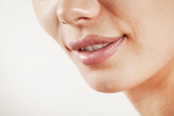 Beauty young woman lips — Stock Photo, Image