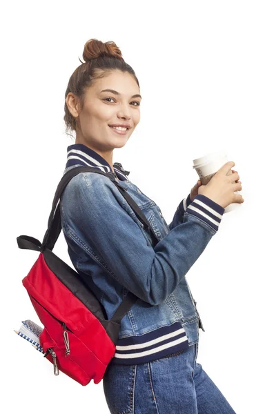 Portrait de jeune étudiant souriant — Photo