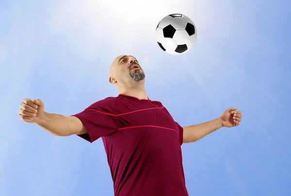 Soccer playing the ball — Stock Photo, Image