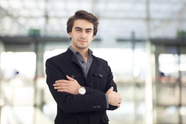 Genç iş adamının portresi