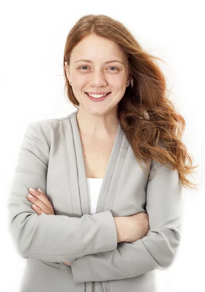 Retrato de una joven sonriente —  Fotos de Stock