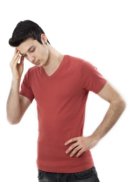 Portrait of a depressed young man — Stock Photo, Image