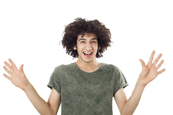 Portrait of surprised young man — Stock Photo, Image