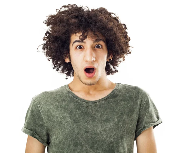 Portrait of shocked teenage — Stock Photo, Image