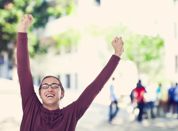 Feliz estudiante exitoso — Foto de Stock