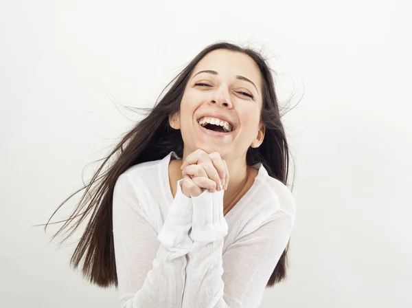 Portrait of happy young woman — Stock Photo, Image