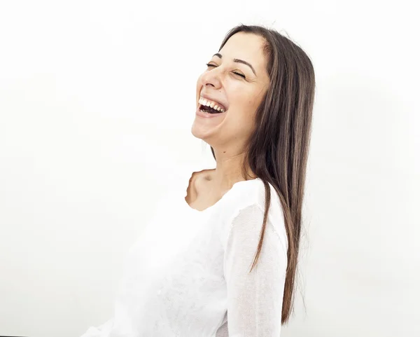 Retrato de una joven feliz —  Fotos de Stock