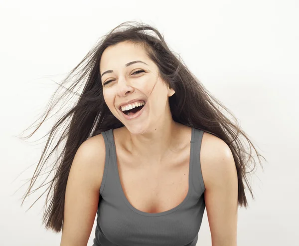 Portrait of happy young woman — Stock Photo, Image