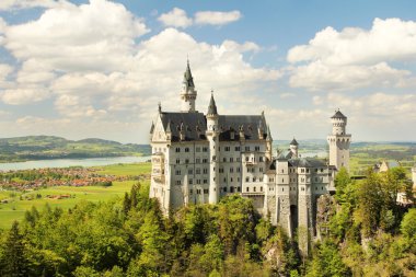 Almanya 'daki Neuschwanstein kalesi
