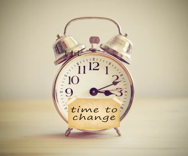 Time for change clock — Stock Photo, Image