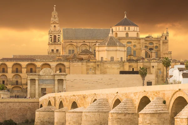 Cordoba stad bij zonsondergang — Stockfoto