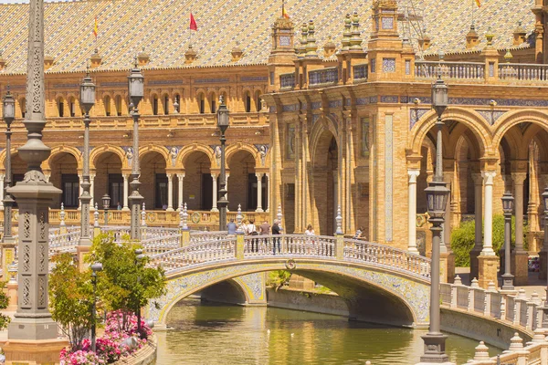 Most na plaza de espana Sevilla — Stock fotografie