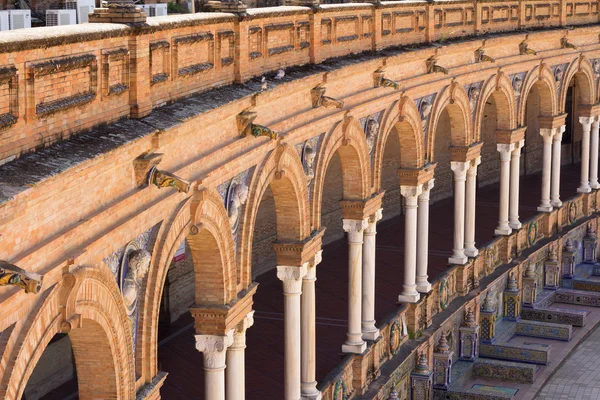 Columnas en plaza de espana seville — Foto de Stock