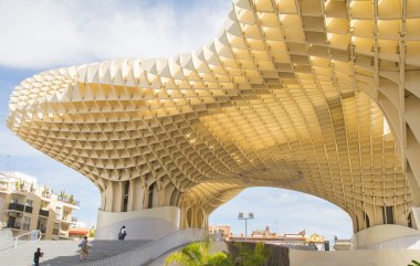 Seville metropol şemsiye fütüristik mimarisi