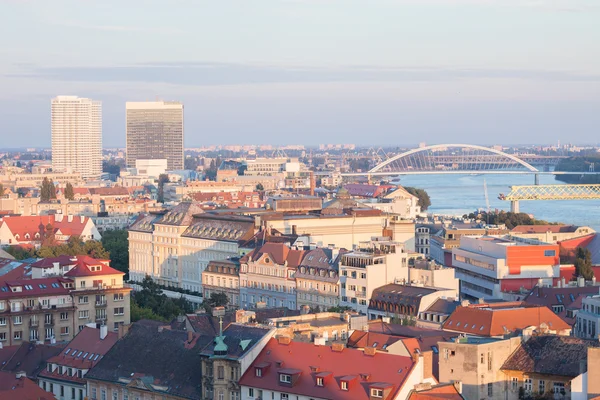 Bratislava hlavní město Slovenska Panorama — Stock fotografie