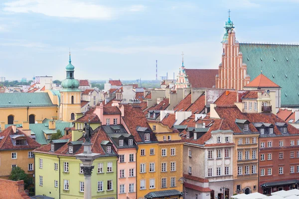 Panorama centrum města Varšava — Stock fotografie