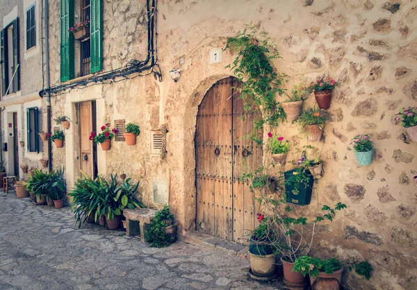 Medeltida gatan i valldemossa — Stockfoto