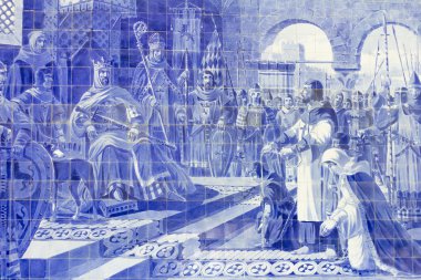 Sao Bento tren istasyonu, Porto Azulejo panelinde
