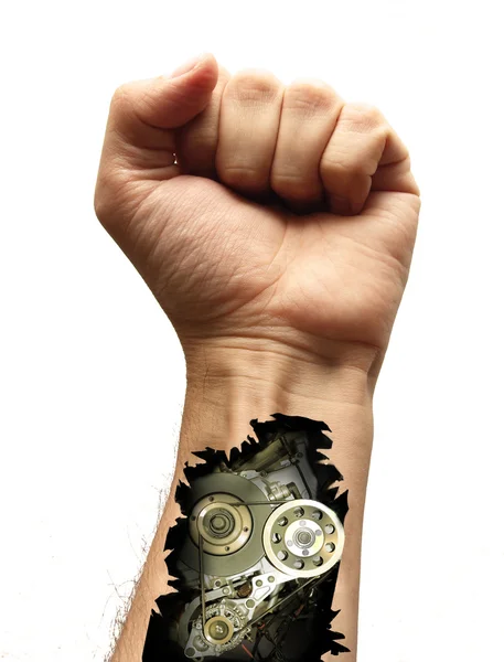 Cyborg arm — Stock Photo, Image