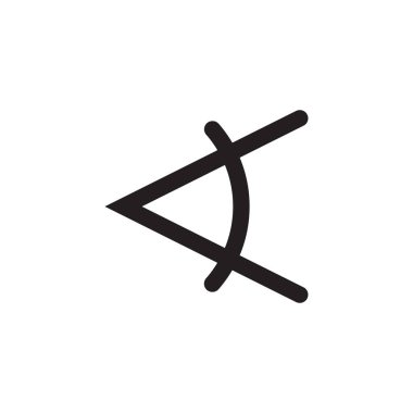 Küresel açı sembolü, matematik açı işareti