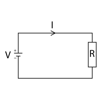 Temel elektrik devresi, vektör illüstrasyonu