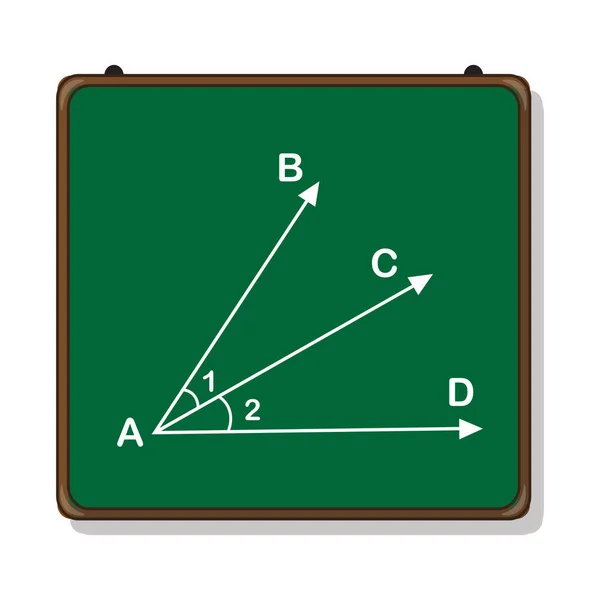 Angles Adjacents Deux Angles Avec Sommet Commun — Image vectorielle