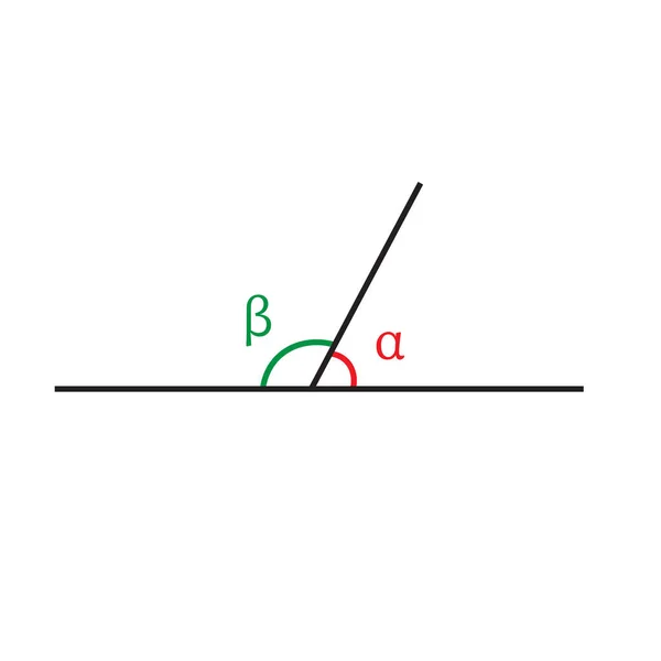 Deux Angles Avec Sommet Commun — Image vectorielle