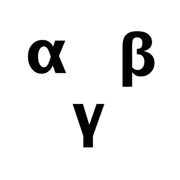 Symbole Alfa Beta Gamma — Wektor stockowy