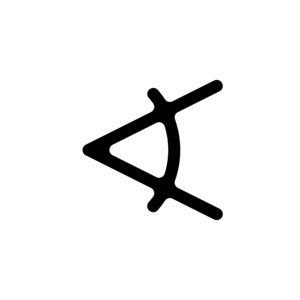 Символ Сферического Угла Знак Математического Угла — стоковый вектор