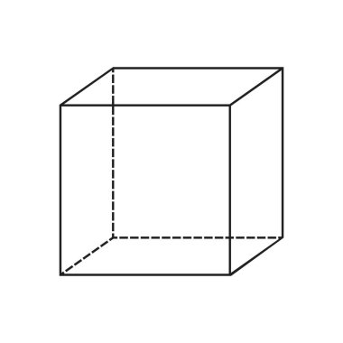 Basit basit 3d şekli beyaz arkaplanda izole
