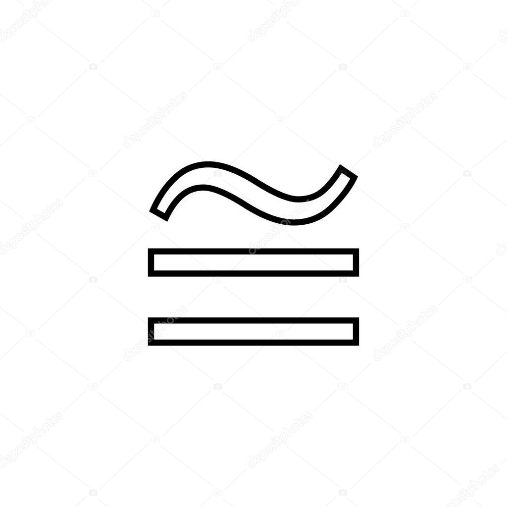 congruent symbol icon on white background