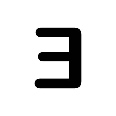 Bir sembol var, matematik sembolü.