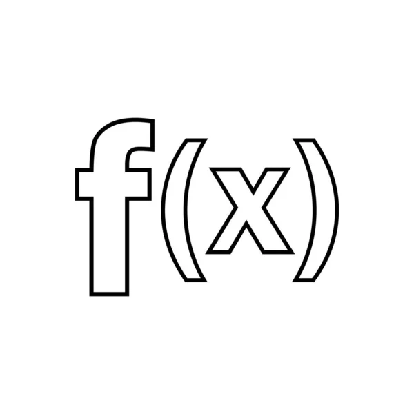 数学中函数的一般表示法 — 图库矢量图片