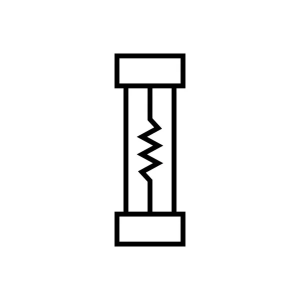 Symbole Fusible Sur Fond Blanc — Image vectorielle