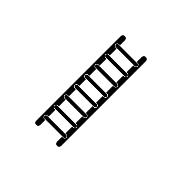 Ladder Vector Icoon Zwarte Illustratie — Stockvector