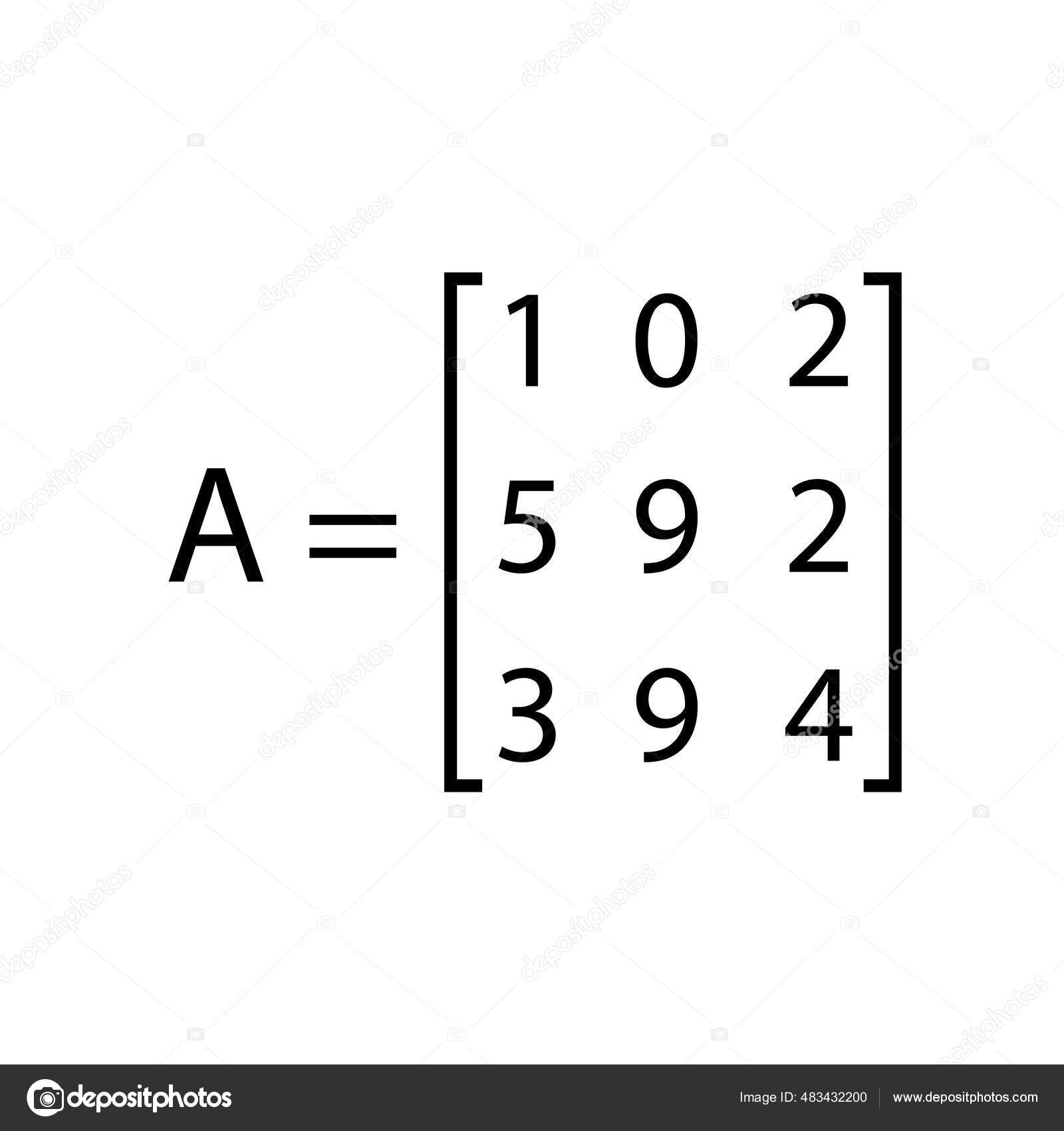 Square Matrix Mathematics Vector Illustration Stock Vector by ©zizou07 ...