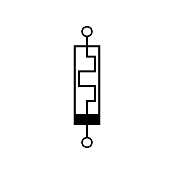 Symbole Memristor Illustration Vectorielle — Image vectorielle