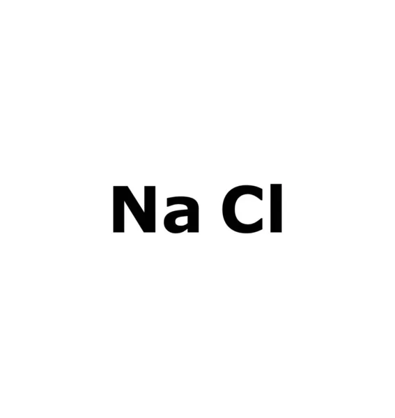 Chlorek Sodu Nacl Struktura Chemiczna — Wektor stockowy