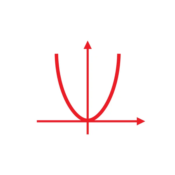 抛物线图标向量 数学符号 — 图库矢量图片