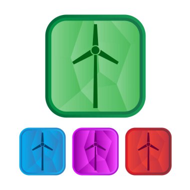 Beyaz arkaplanda rüzgar gücü simgesi