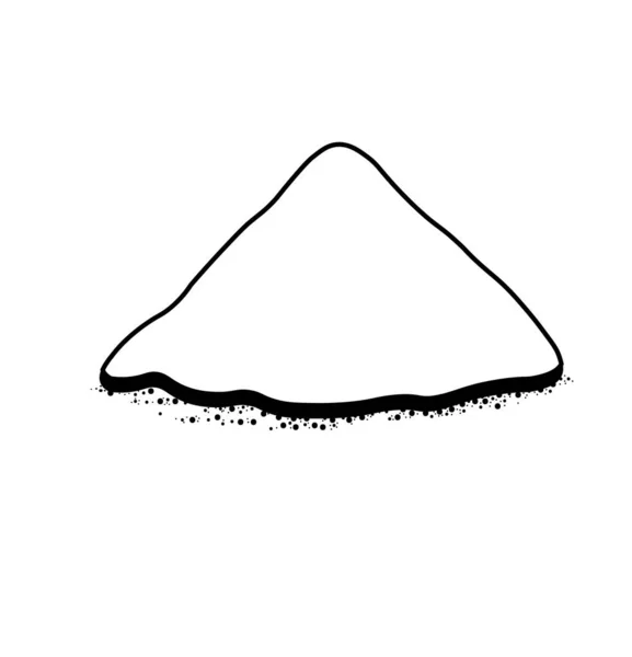 塩の山ベクトル図 — ストックベクタ