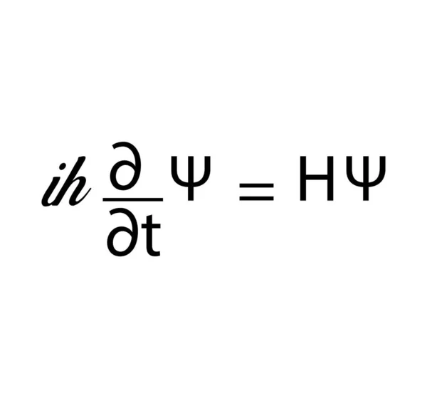 Ecuación Onda Schrodinger Ilustración Vectorial — Archivo Imágenes Vectoriales