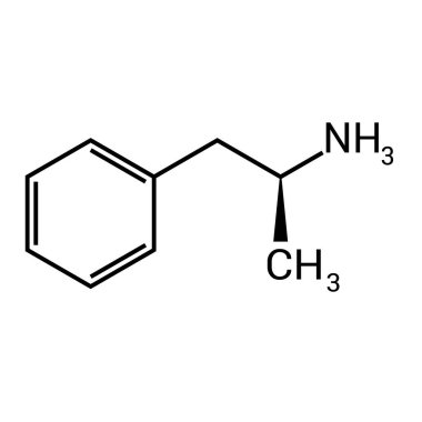 Amfetaminin kimyasal yapısı (C9H13N)