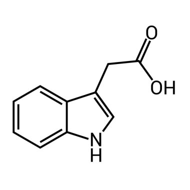 Auxin 'in kimyasal yapısı (C10H9NO2)