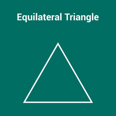 geometride eşkenar üçgen şekli