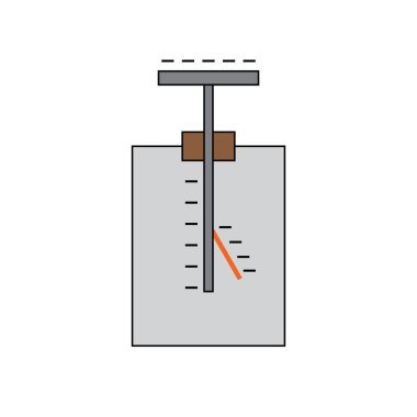 Fizikte altın yapraklı elektroskop diyagramı