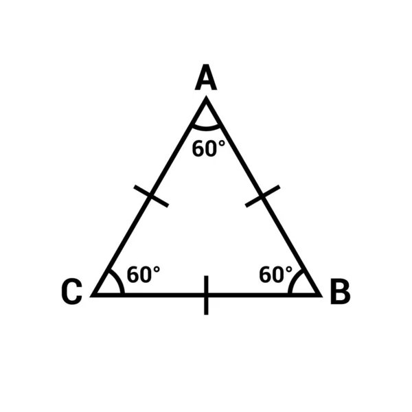 Forme Triangle Équilatéral Géométrie — Image vectorielle