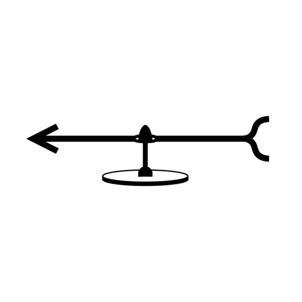 Diagram Elektroskopu Igły Versorium Gilberta — Wektor stockowy