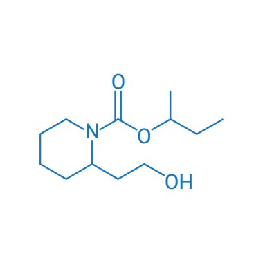 Icaridin veya Picaridin 'in kimyasal yapısı (C12H23NO3)