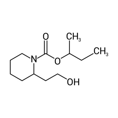 Icaridin veya Picaridin 'in kimyasal yapısı (C12H23NO3)